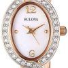 Bulova Stainless Steel Swarovski Crystal 98L200 Womens Watch