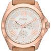 Fossil Cecile Multifunction Sand Leather Strap AM4532 Womens Watch