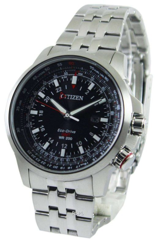 Citizen Promaster Pilot Eco-Drive GMT 200M BJ7070-57E Mens Watch