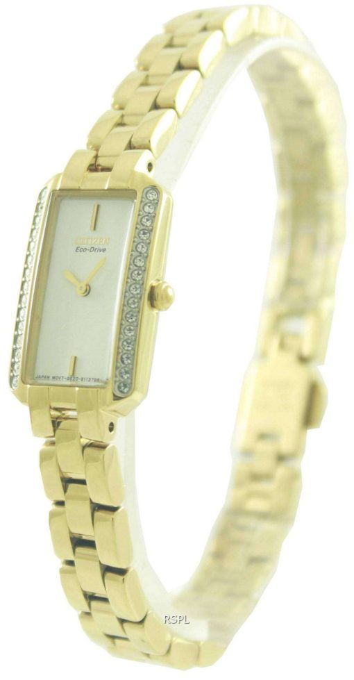 Citizen Eco-Drive Silhouette Swarovski Crystals EG2782-53A Womens Watch