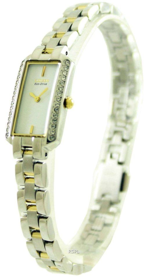Citizen Eco-Drive Silhouette 30 Swarovski Crystals EG2784-58A Womens Watch