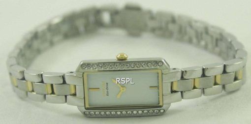 Citizen Eco-Drive Silhouette 30 Swarovski Crystals EG2784-58A Womens Watch