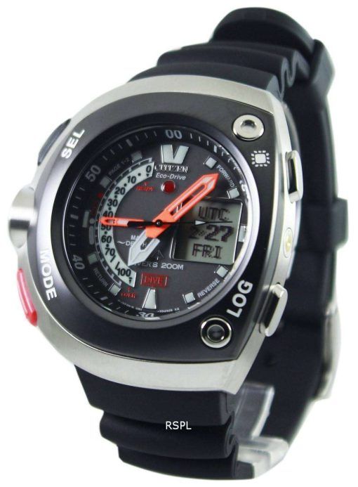 Citizen Diver Depth Meter Promaster Cyber Aqualand JV0020-04E Mens Watch