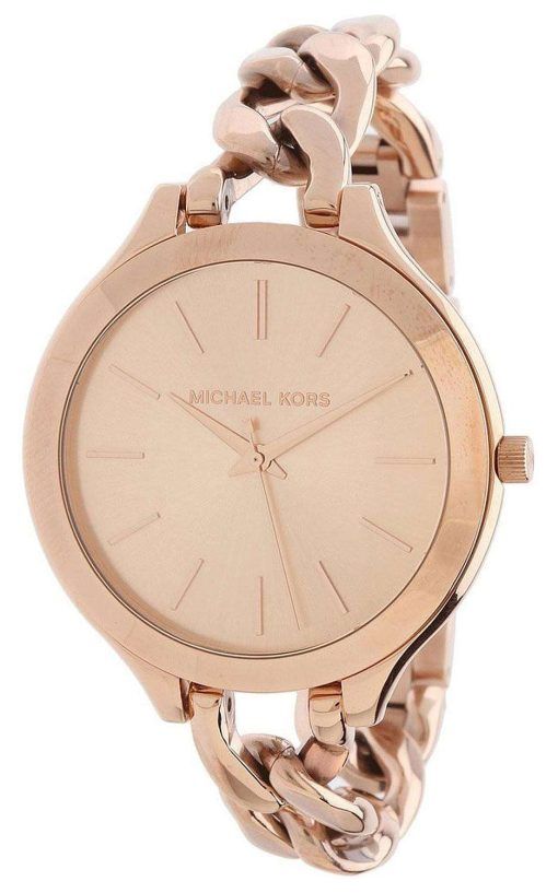 Michael Kors Slim Runway Twist Rose Gold-tone MK3223 Womens Watch