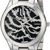 Michael Kors Runway Zebra Pattern Crystal Pave Dial MK3314 Womens Watch
