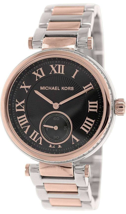 Michael Kors Skylar Black Dial Two Tone MK5957 Womens Watch