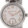 Michael Kors Skylar Silver Dial Crystals MK5970 Womens Watch