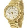 Michael Kors Mini Parker Champagne Glitz Dial Crystals MK6056 Womens Watch