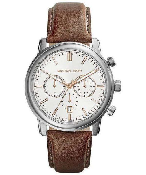 Michael Kors Landaulet Chronograph White Dial MK8372 Mens Watch