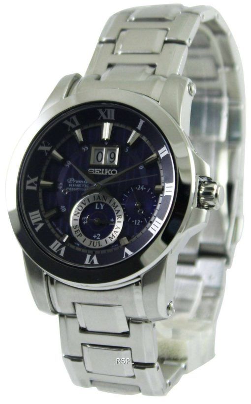 Seiko Premier Kinetic Perpetual Calendar SNP113P1 SNP113P Mens Watch