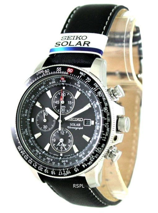 Seiko Pilots Solar Chronograph Flightmaster SSC009P3 Mens Watch