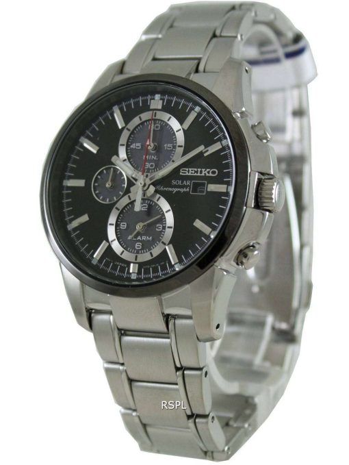 Seiko Solar Alarm Chronograph SSC087P1 SSC087 SSC087P Mens Watch