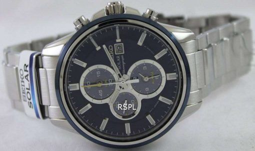 Seiko Solar Chronograph SSC253P1 SSC253P Mens Watch