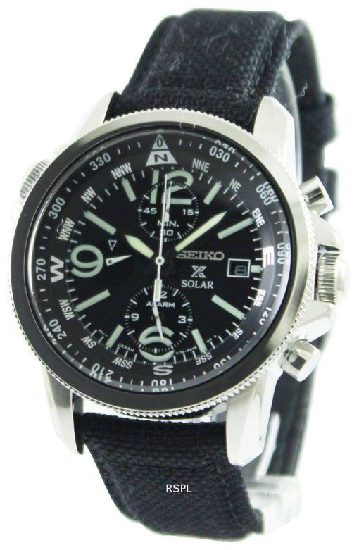 Seiko Prospex Solar Military Alarm Chronograph SSC293P2 Mens Watch