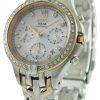 Seiko Core Solar Chronograph Swarovski Crystals SSC874P1 SSC874P Womens Watch