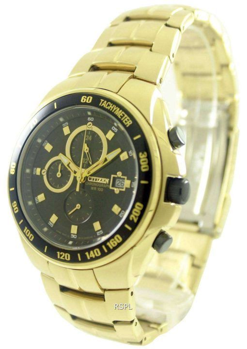 Citizen Chronograph Tachymeter AN4012-51E AN4012 Gold Tone Mens Watch