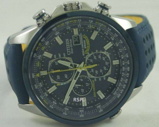Citizen Eco-Drive Blue Angels Radio Controlled World Chronograph AT8020-03L Mens Watch