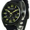 Citizen Eco-Drive Black Canvas Strap BV1085-14E Mens Watch