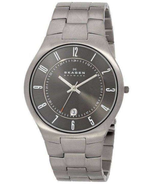 Skagen Grenen Titanium Black Dial 801XLTXM Mens Watch