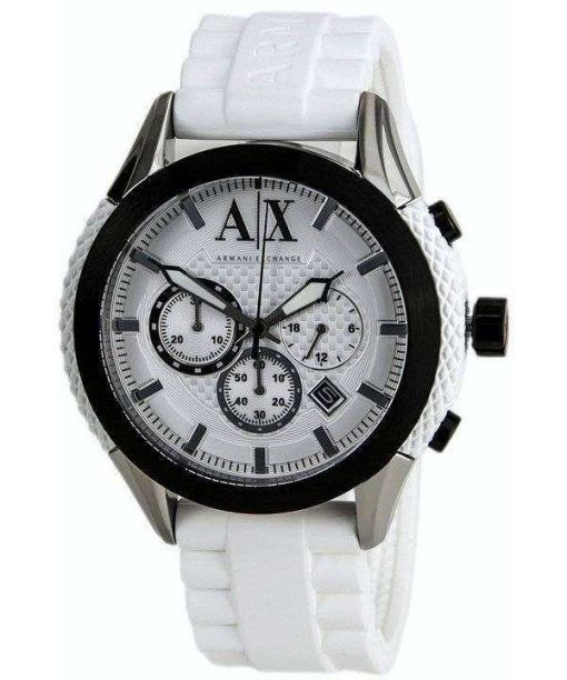 Armani Exchange Chronograph White Dial AX1225 Mens Watch