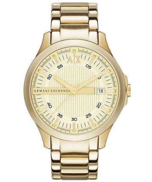 Armani Exchange Gold Tone Champagne Dial AX2131 Mens Watch