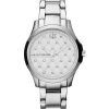 Armani Exchange Silver Crystal Quilted Dial AX5208 Womens Watch