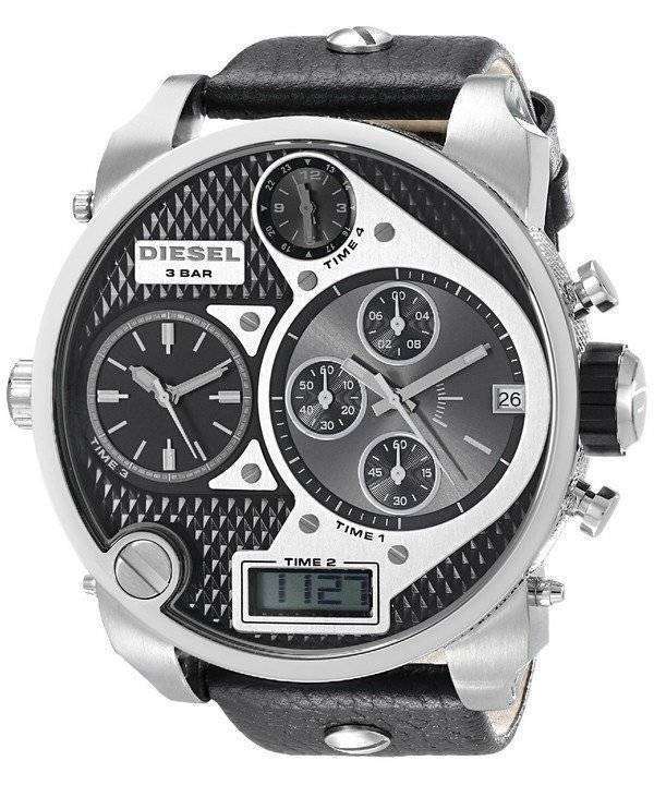 Diesel Chronograph Black Multi Dial Leather Strap DZ7125 Mens Watch 1 Diesel Chronograph Black Multi Dial Leather Strap DZ7125 Mens Watch