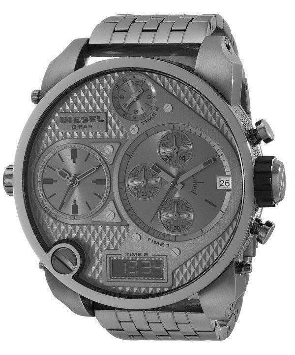 Diesel Chronograph Grey Multi Dial Ana-Digi Display DZ7247 Mens Watch 1 Diesel Chronograph Grey Multi Dial Ana-Digi Display DZ7247 Mens Watch