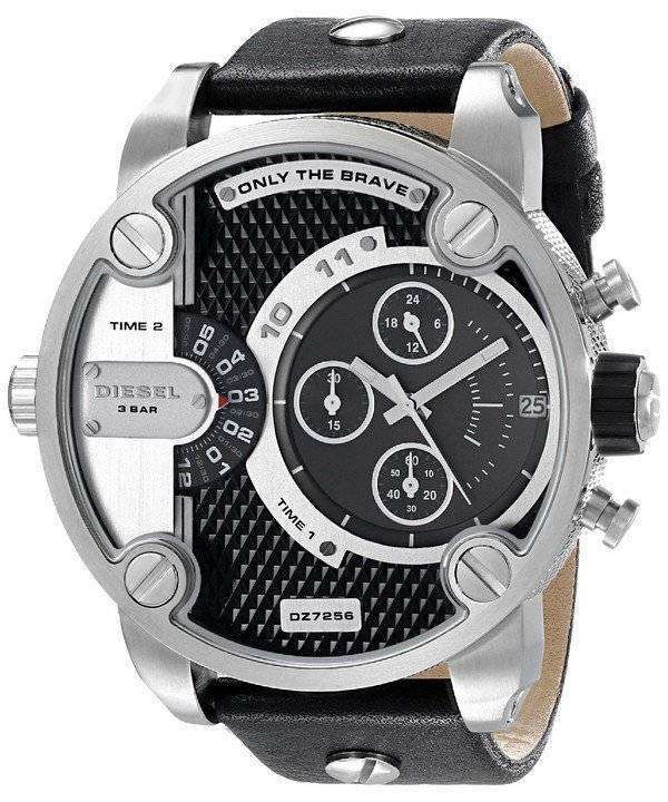 Diesel Little Daddy Chronograph Dual Time Black Dial DZ7256 Mens Watch 1 Diesel Little Daddy Chronograph Dual Time Black Dial DZ7256 Mens Watch