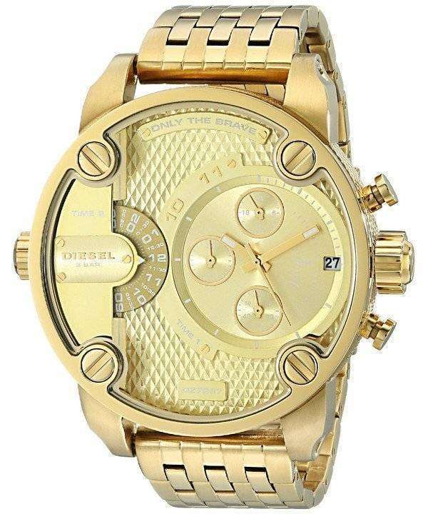 Diesel Little Daddy Chronograph Gold Tone DZ7287 Mens Watch 1 Diesel Little Daddy Chronograph Gold Tone DZ7287 Mens Watch