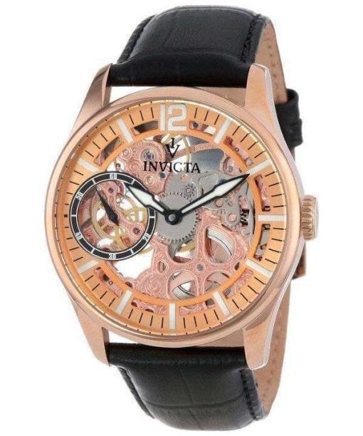 Invicta Vintage Rose Gold-Tone Mechanical Skeleton Dial INV12407/12407 Mens Watch