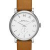 Marc By Marc Jacobs Baker White Dial Leather Band MBM1265 Womens Watch