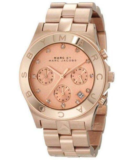 Marc By Marc Jacobs Blade Chronograph Rose Gold Dial MBM3102 Womens Watch