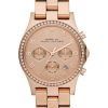 Marc By Marc Jacobs Henry Chronograph Crystals Rose Gold Dial MBM3118 Womens Watch