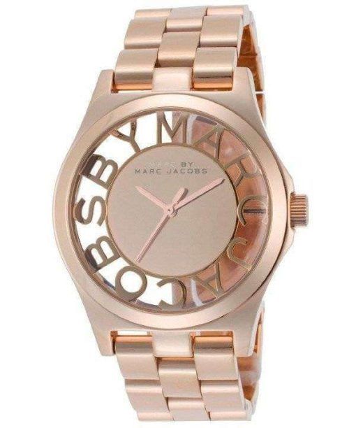 Marc By Marc Jacobs Henry Skeleton Rose Gold Dial MBM3207 Womens Watch