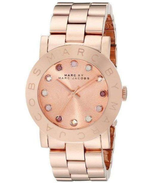 Marc By Marc Jacobs Amy Dexter Glitz Rose Gold Dial MBM3216 Womens Watch