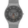 Skagen Grenen Grey Dial Gunmetal Titanium SKW6146 Mens Watch