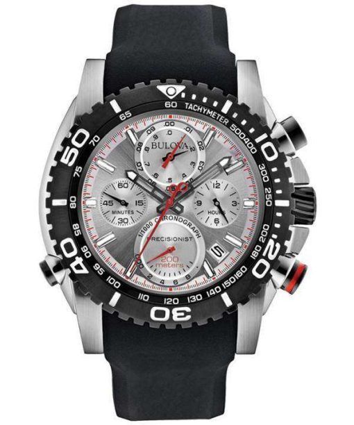 Bulova Precisionist Chronograph Tachymeter 200M 98B210 Mens Watch