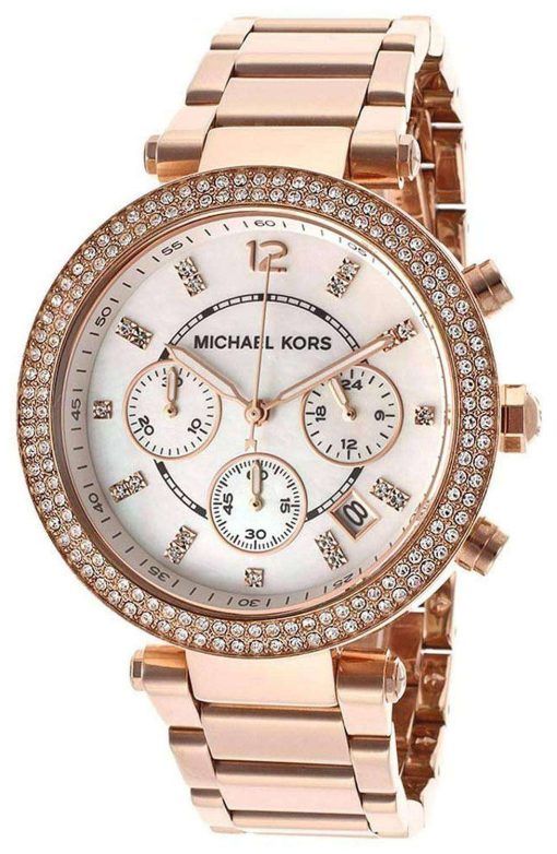 Michael Kors Parker Crystals Chronograph MK5491 Womens Watch