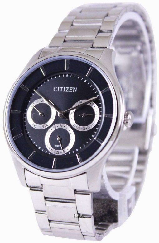 Citizen Multifunction Quartz Black Dial AG8351-51E Mens Watch