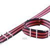 Red And Black Nato Strap 22mm For SKX007, SKX009, SKX011, SRP497, SRP641