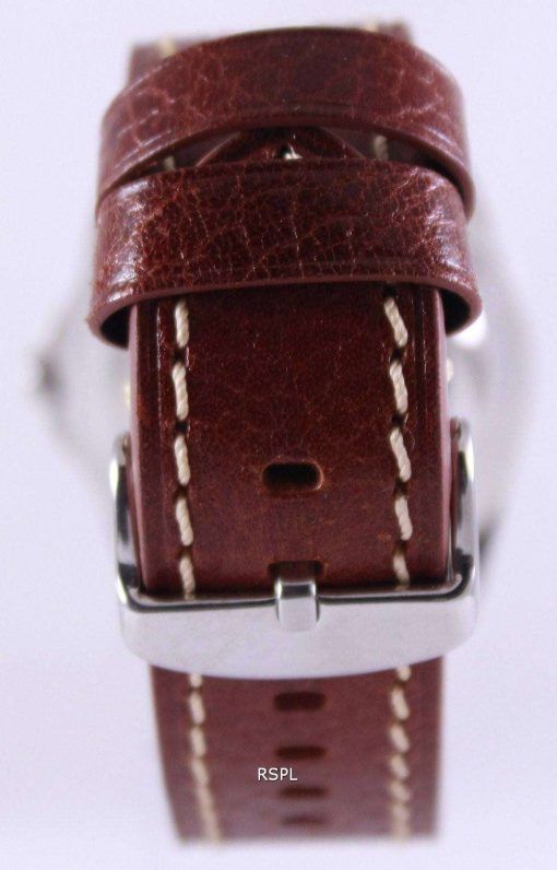 Seiko 5 Sports Automatic Ratio Brown Leather SNZF17K1-LS1 Mens Watch