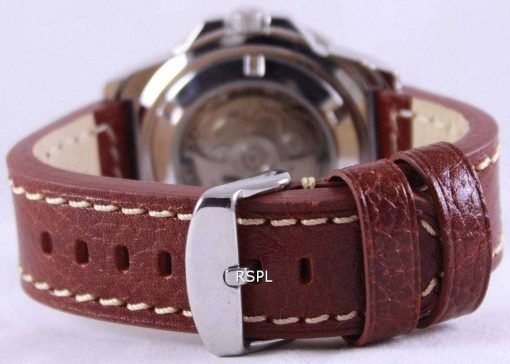 Seiko 5 Sports Automatic Ratio Brown Leather SRP481K1-LS1 Mens Watch