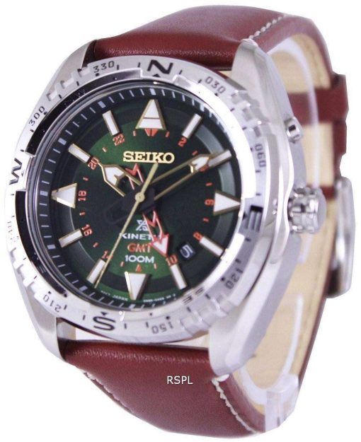 Seiko Prospex Land Kinetic GMT 100M SUN051P1 SUN051P Mens Watch