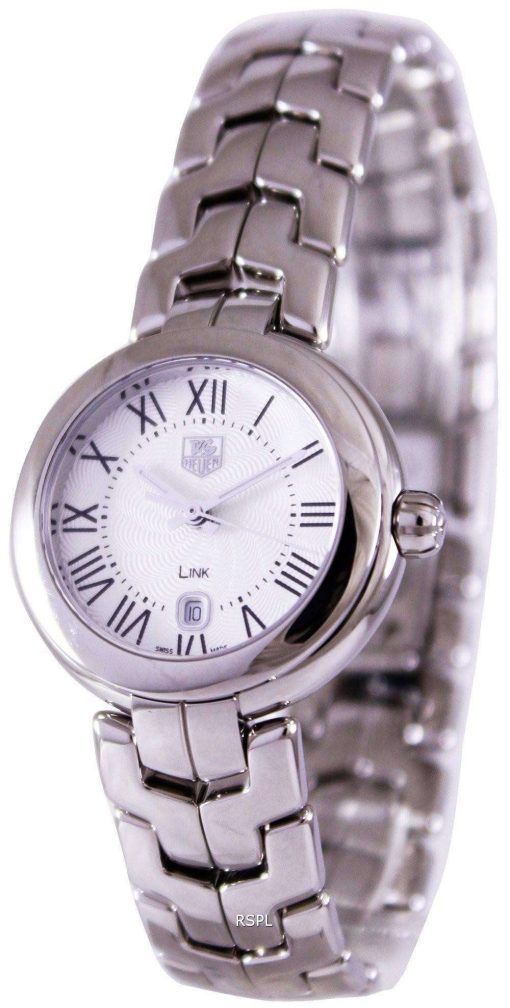 Tag Heuer Link Bracelet Silver Guilloche Dial WAT1416.BA0954 Womens Watch