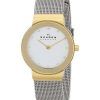 Skagen Freja Silver Dial Swarovski Stainless Steel Mesh Bracelet 358SGSCD Womens Watch