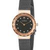 Skagen Leonora Black Mother of Pearl Dial Charcoal IP 456SRM Womens Watch