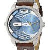 Diesel Mini Daddy Dual Time Brown Dial DZ7321 Mens Watch