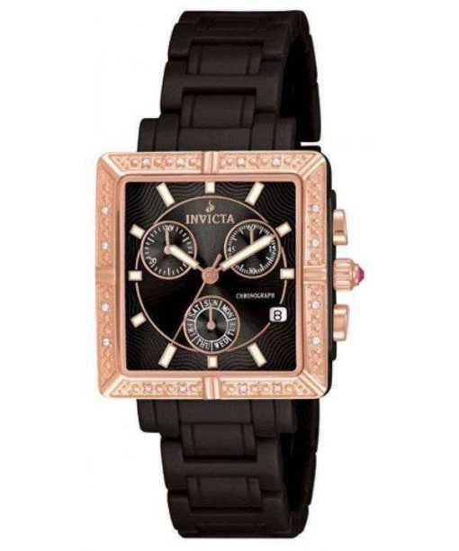 Invicta Ceramics Black Dial Diamonds Chronograph 10217 Womens Watch