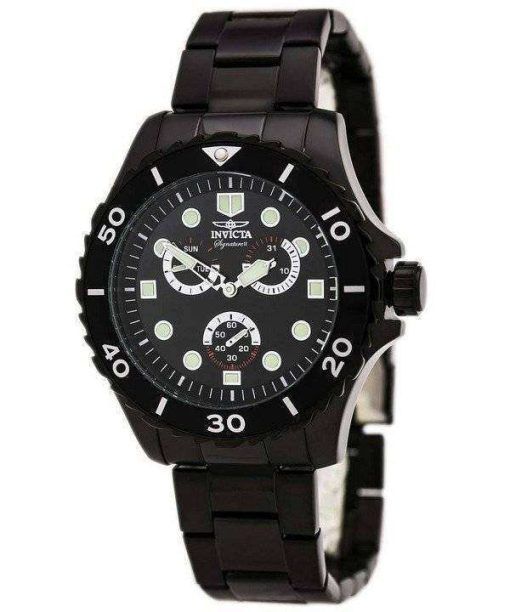 Invicta Signature II Black Dial Chronograph 7369 Mens Watch